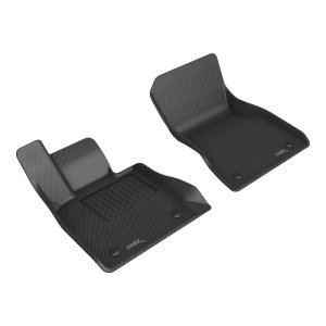 BMW i5 Floor Mat Set - Front - 3D MAXpider - Kagu - Black - `23-`25